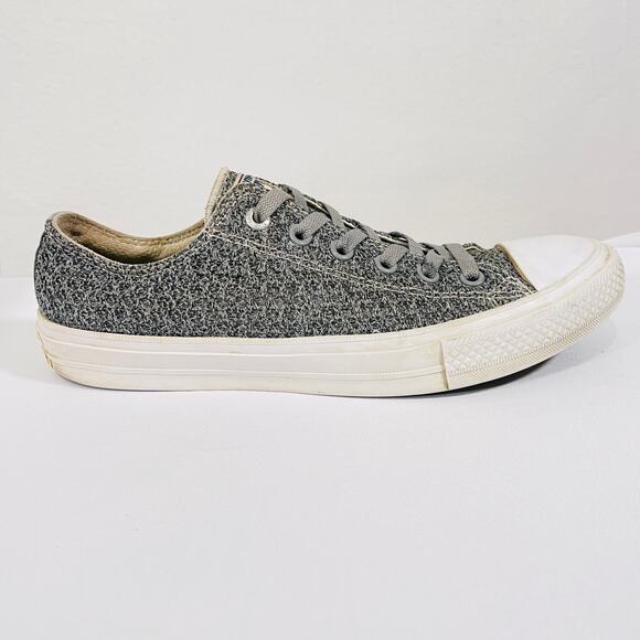 Converse All Star Chuck Taylor Sneakers Mens 8 Womens 10 Gray Skater Shoes - Picture 12 of 14